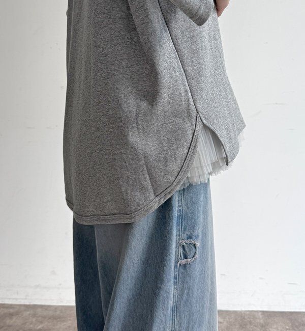  「【WEB限定】ダンガリードッキングトップス」|Tシャツ・カットソー|