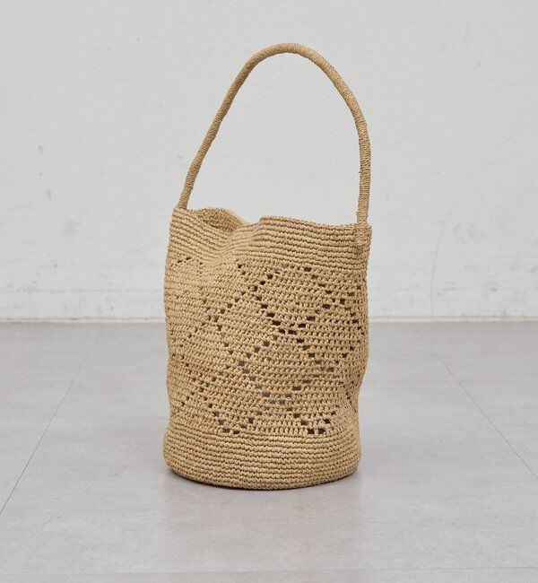  「【MIORA】ラフィアワンハンドルバッグ」|トートバッグ|