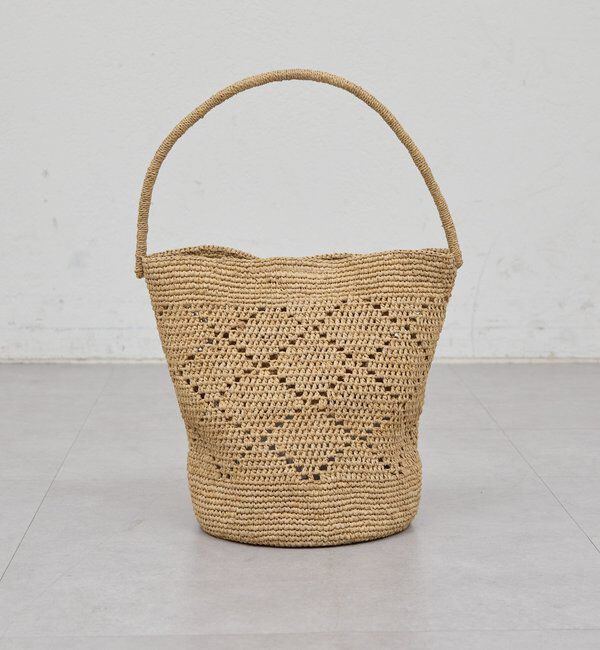  「【MIORA】ラフィアワンハンドルバッグ」|トートバッグ|