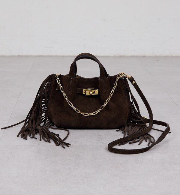  「【2.718】フリンジチェーンミニバッグ」|クラッチバッグ|