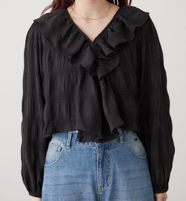  「フリルカシュクールブラウス」|シャツ・ブラウス|