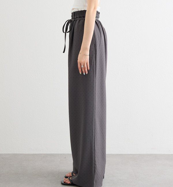  「ラインストーンWベルトパンツ」|チノ|