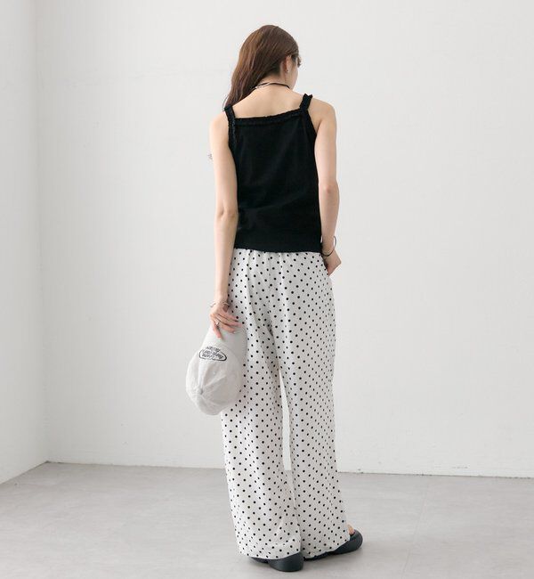  「パット付きギャザーフリルキャミソール」|キャミソール|