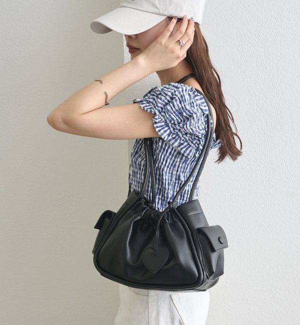  「ハートチャーム付きコンビBAG」|トートバッグ|