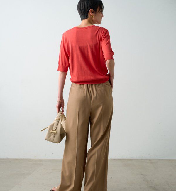  「シルク半袖ニット」|ニット・セーター|