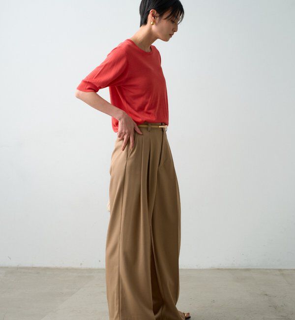  「シルク半袖ニット」|ニット・セーター|