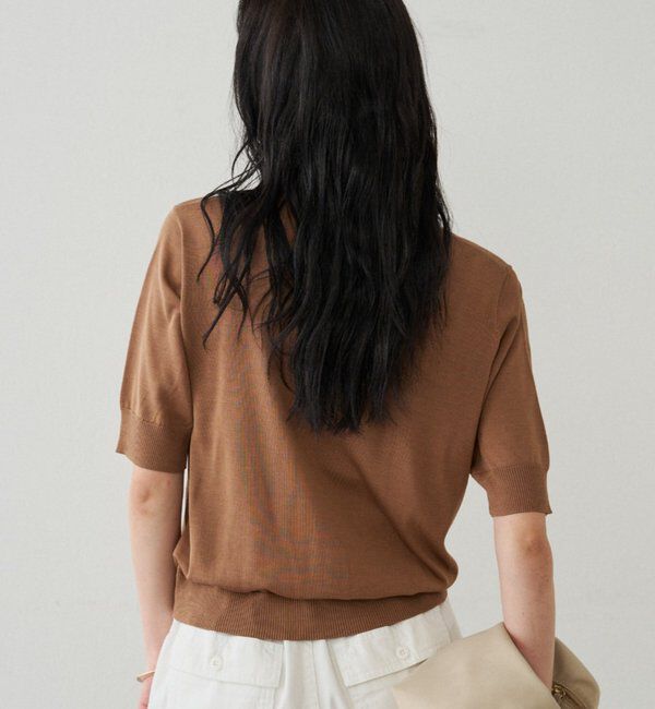  「シルク半袖ニット」|ニット・セーター|