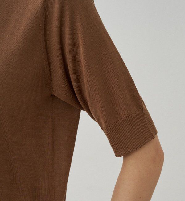  「シルク半袖ニット」|ニット・セーター|