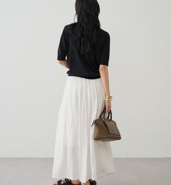  「シルク半袖ニット」|ニット・セーター|