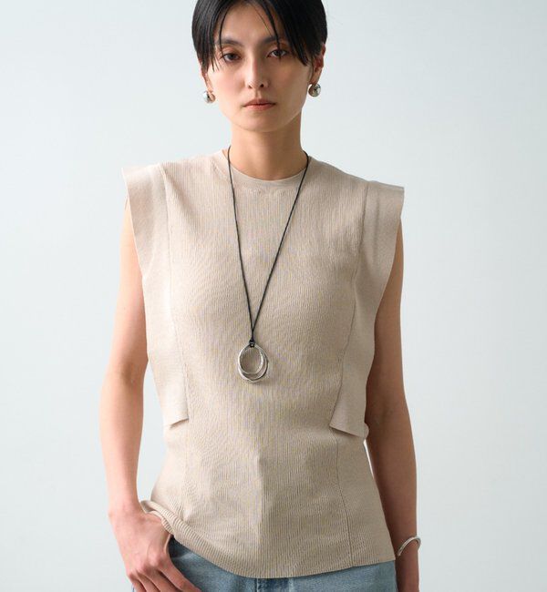  「サイドフラップニット」|ニット・セーター|エクリュ