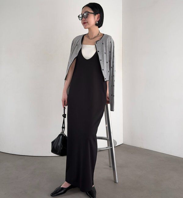  「【tani企画】UネックIラインワンピース」|ワンピース|