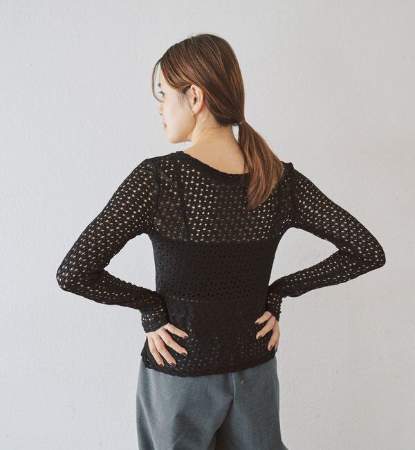  「レース編み2WAYトップス」|Tシャツ・カットソー|