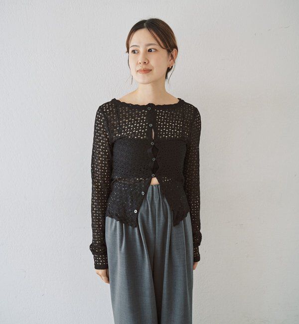  「レース編み2WAYトップス」|Tシャツ・カットソー|