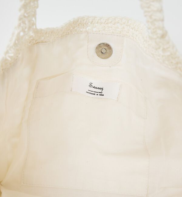 collex「【Swaraj /スワラージ】手編みペーパーラフィアトートバッグ【予約】」|かごバッグ|