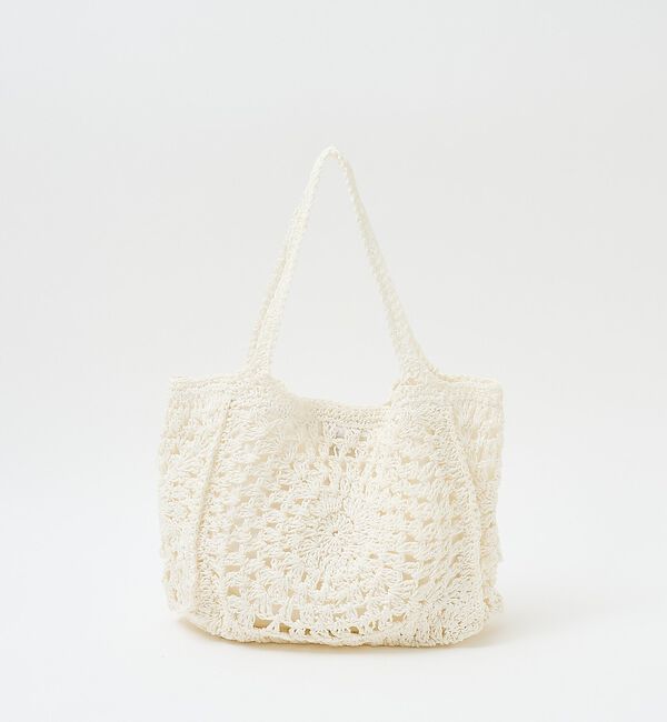 collex「【Swaraj /スワラージ】手編みペーパーラフィアトートバッグ【予約】」|かごバッグ|