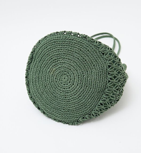 collex「【ANANS】SMALL マクラメトートバッグ　グリーン【予約】」|かごバッグ|