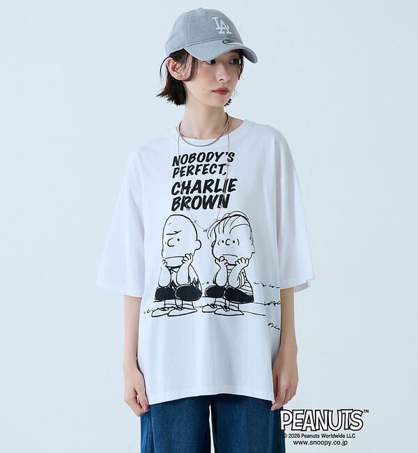 Rouge vif「【JOHNBULL/ジョンブル】PEANUTS プリントTシャツ / スヌーピー」|Tシャツ・カットソー|