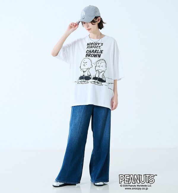 Rouge vif「【JOHNBULL/ジョンブル】PEANUTS プリントTシャツ / スヌーピー」|Tシャツ・カットソー|