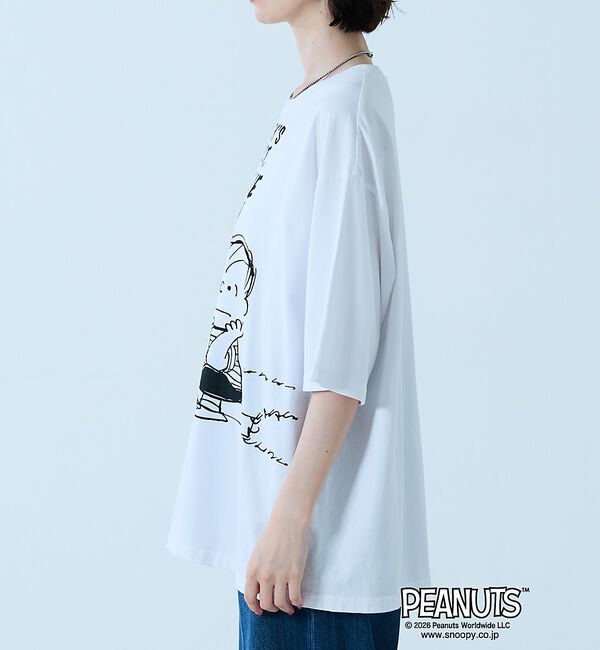 Rouge vif「【JOHNBULL/ジョンブル】PEANUTS プリントTシャツ / スヌーピー」|Tシャツ・カットソー|