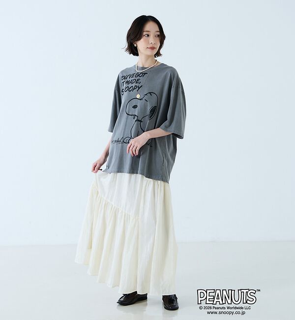 Rouge vif「【JOHNBULL/ジョンブル】PEANUTS プリントTシャツ / スヌーピー」|Tシャツ・カットソー|