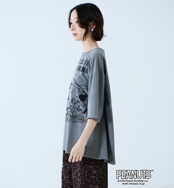 Rouge vif「【JOHNBULL/ジョンブル】PEANUTS プリントTシャツ / スヌーピー」|Tシャツ・カットソー|