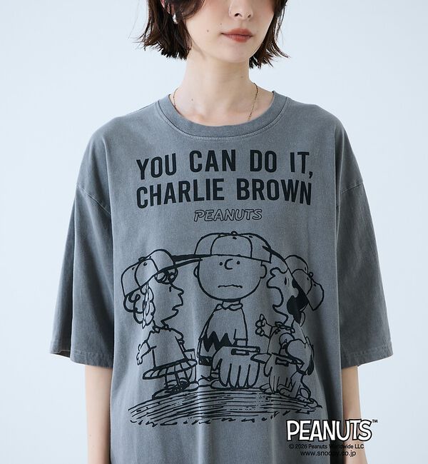 Rouge vif「【JOHNBULL/ジョンブル】PEANUTS プリントTシャツ / スヌーピー」|Tシャツ・カットソー|