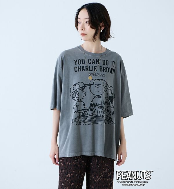 Rouge vif「【JOHNBULL/ジョンブル】PEANUTS プリントTシャツ / スヌーピー」|Tシャツ・カットソー|