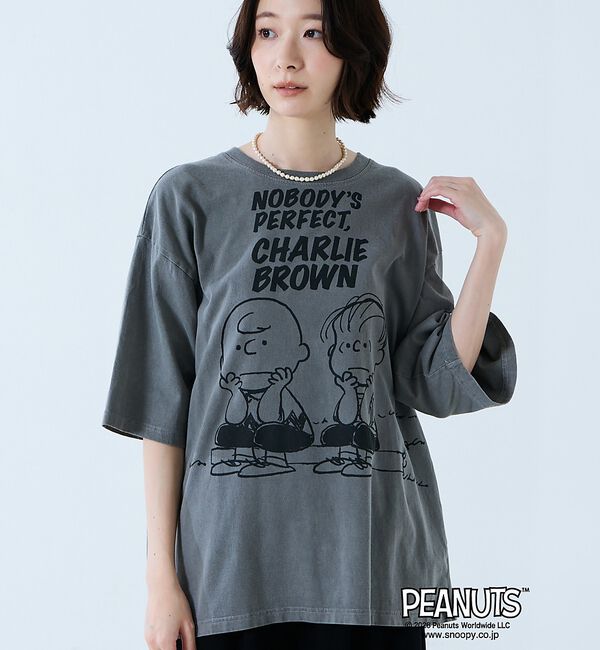 Rouge vif「【JOHNBULL/ジョンブル】PEANUTS プリントTシャツ / スヌーピー」|Tシャツ・カットソー|