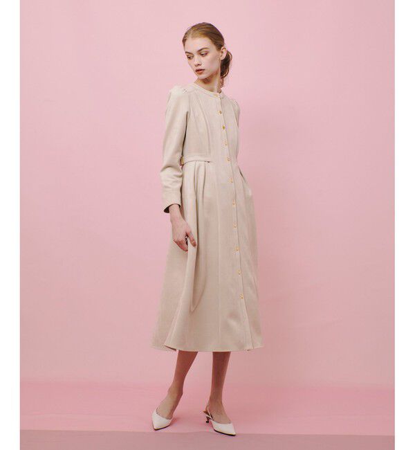 LOULOU WILLOUGHBY「【LOULOU WILLOUGHBY】スエードダブルバックルワンピース」|ワンピース|