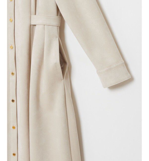 LOULOU WILLOUGHBY「【LOULOU WILLOUGHBY】スエードダブルバックルワンピース」|ワンピース|