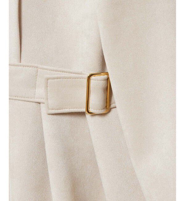 LOULOU WILLOUGHBY「【LOULOU WILLOUGHBY】スエードダブルバックルワンピース」|ワンピース|