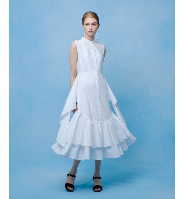 LOULOU WILLOUGHBY「【LOULOU WILLOUGHBY】レイヤードレープワンピース」|ワンピース|