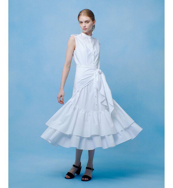 LOULOU WILLOUGHBY「【LOULOU WILLOUGHBY】レイヤードレープワンピース」|ワンピース|