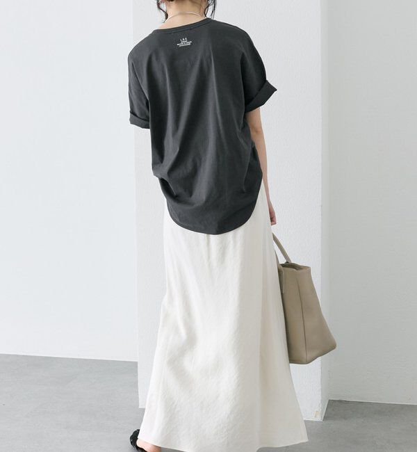  「【汗ジミ防止加工】ワンポイントロゴ刺繍Tシャツ」|プルオーバー|