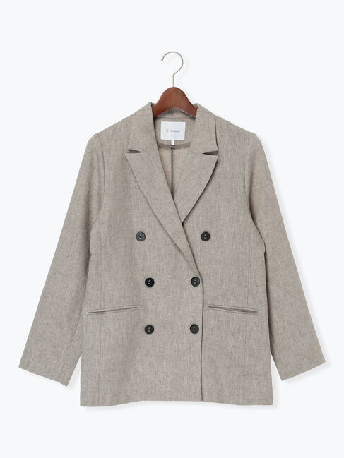 Te chichi「リネンMIXロングスリーブジャケット」|その他|