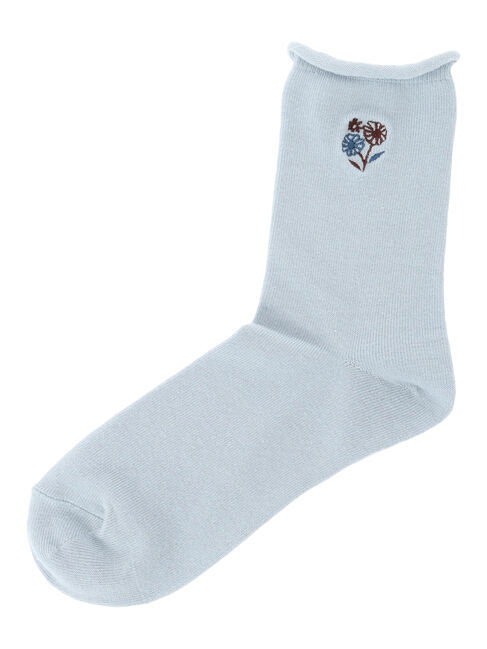 Samansa Mos2「花刺繍ソックス」|ソックス|