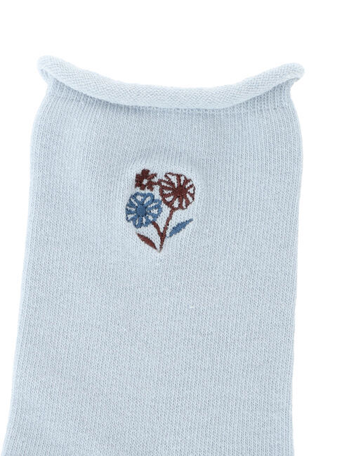 Samansa Mos2「花刺繍ソックス」|ソックス|