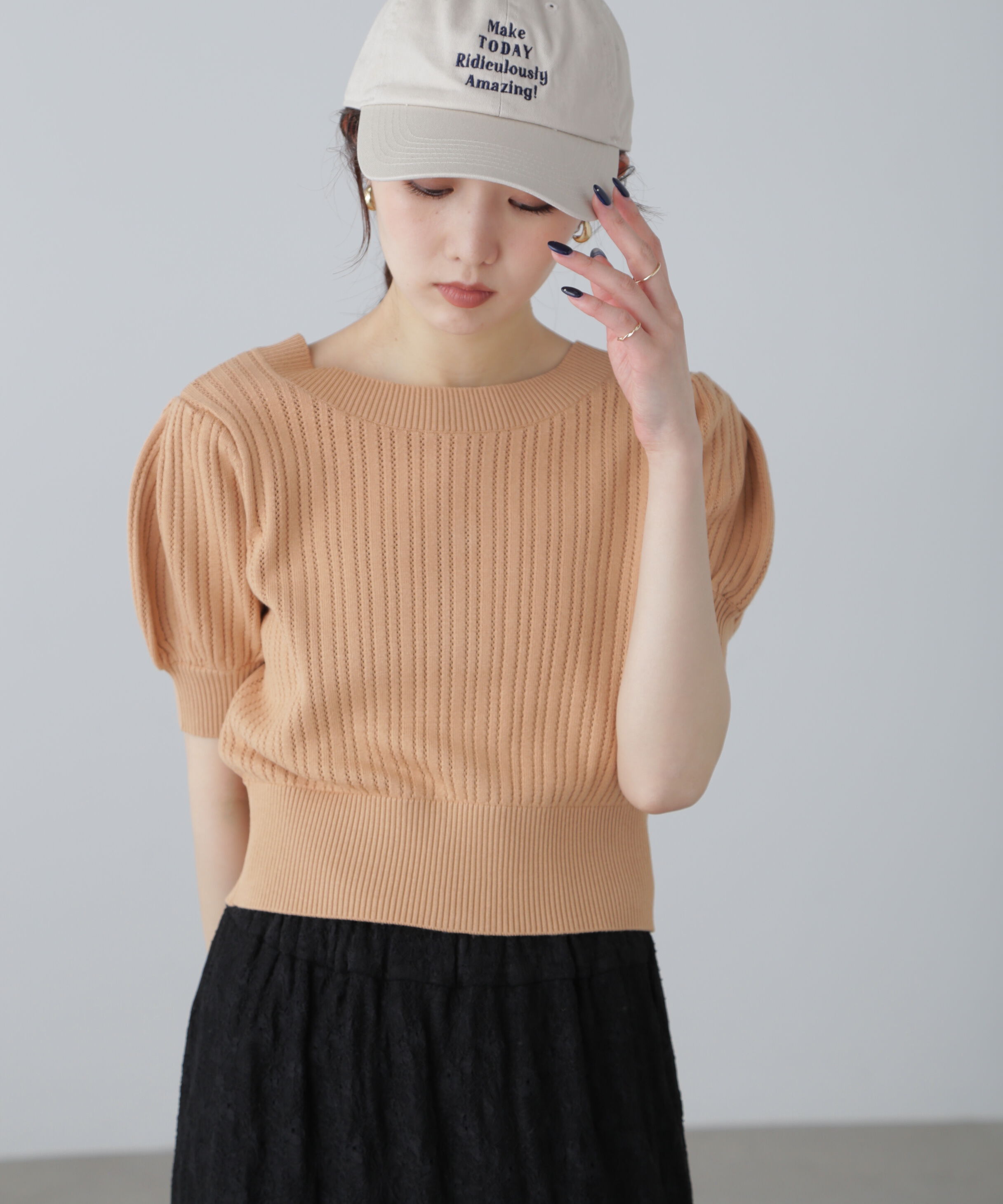  「透かし編み前後2wayカーディガン」|ニット・セーター|