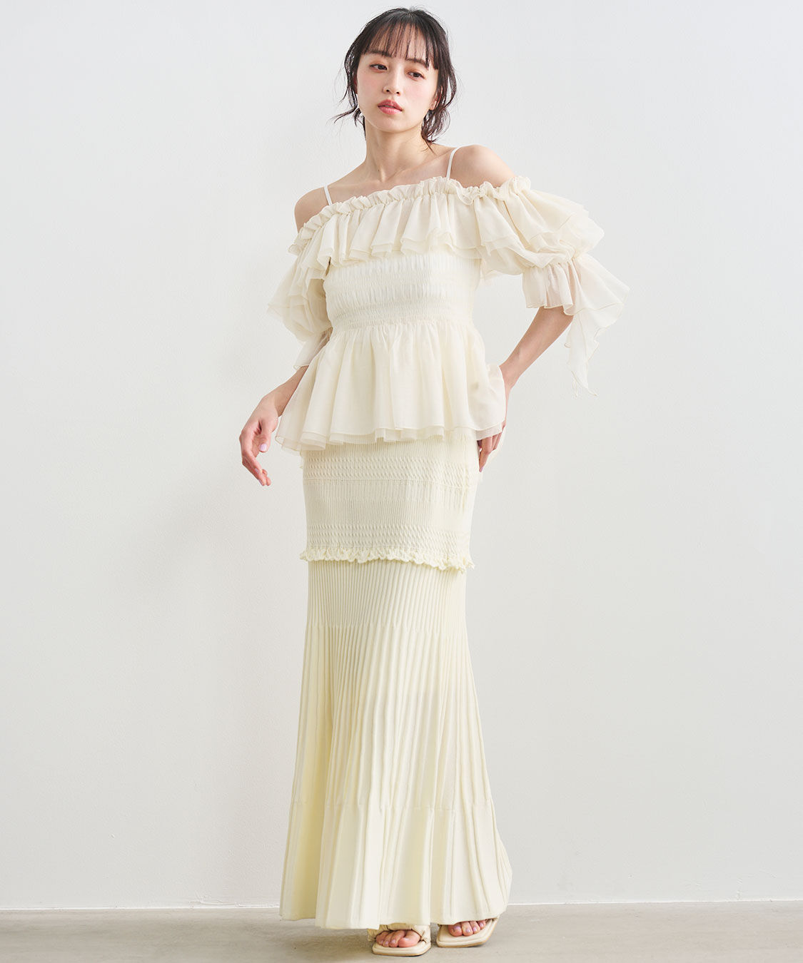 COCO DEAL「柄編みニットマーメイドスカート」|スカート|