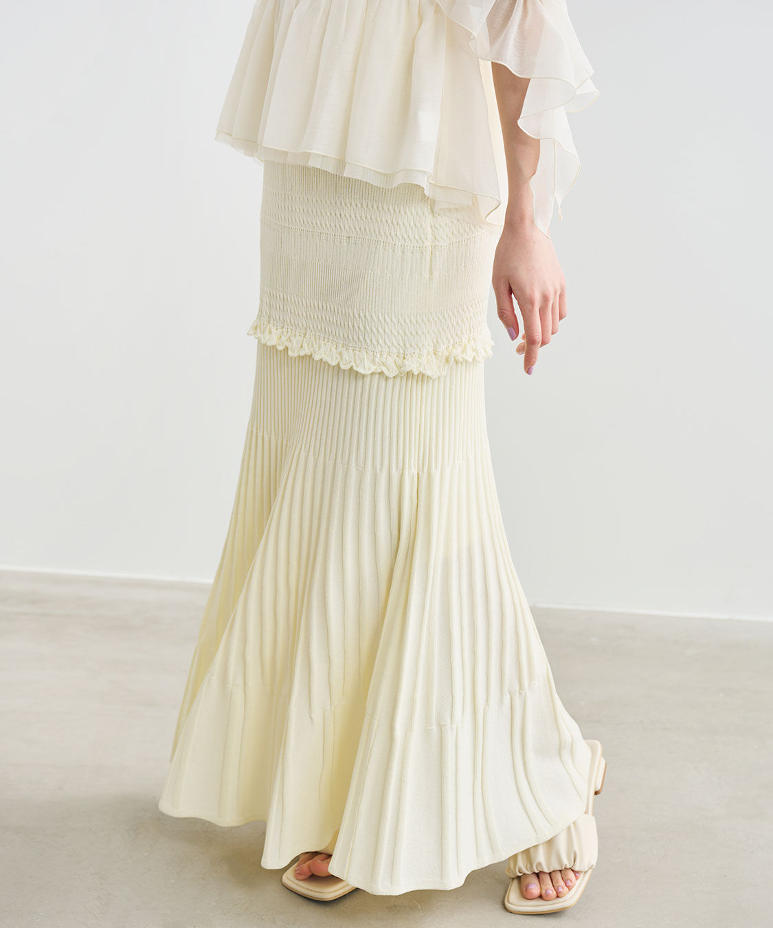 COCO DEAL「柄編みニットマーメイドスカート」|スカート|