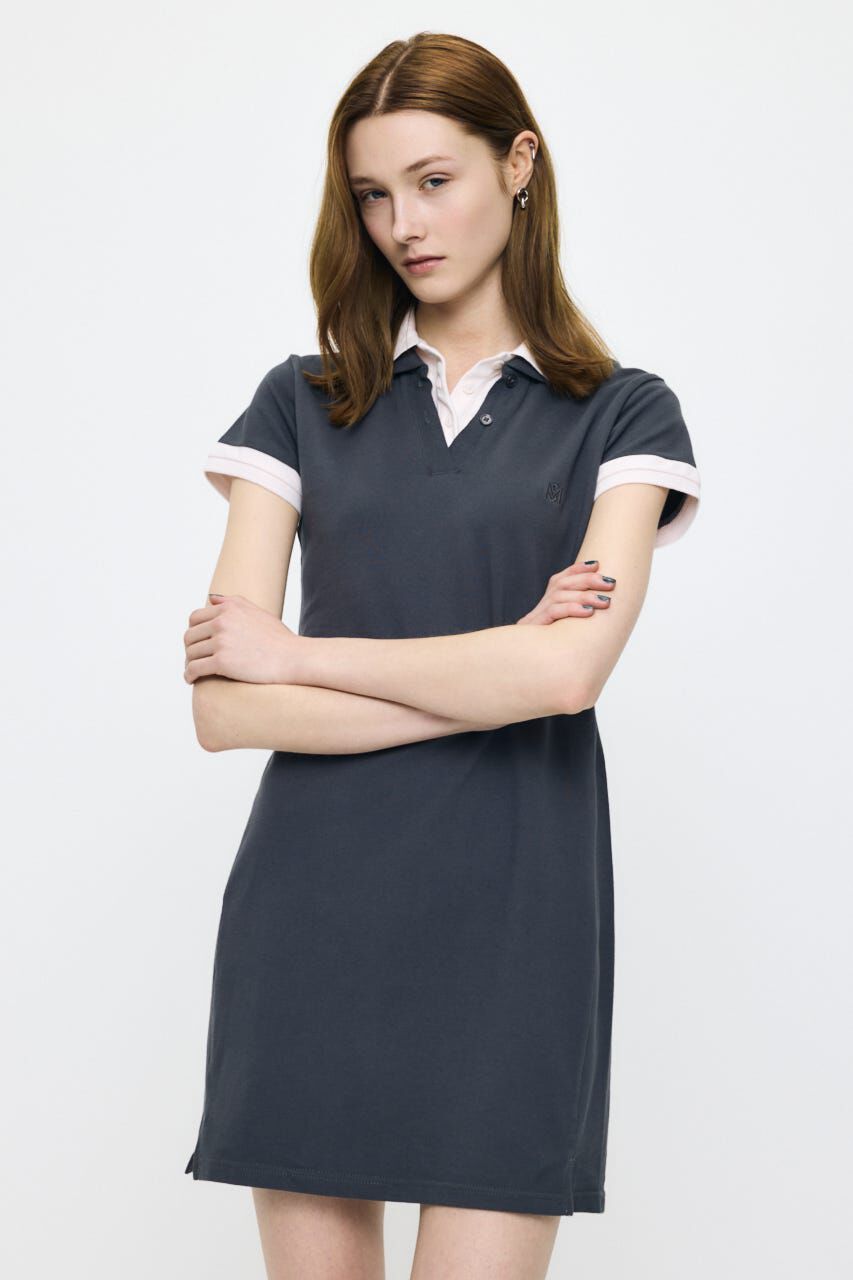 MOUSSY「CONTRAST POLO ドレス」|ワンピース|
