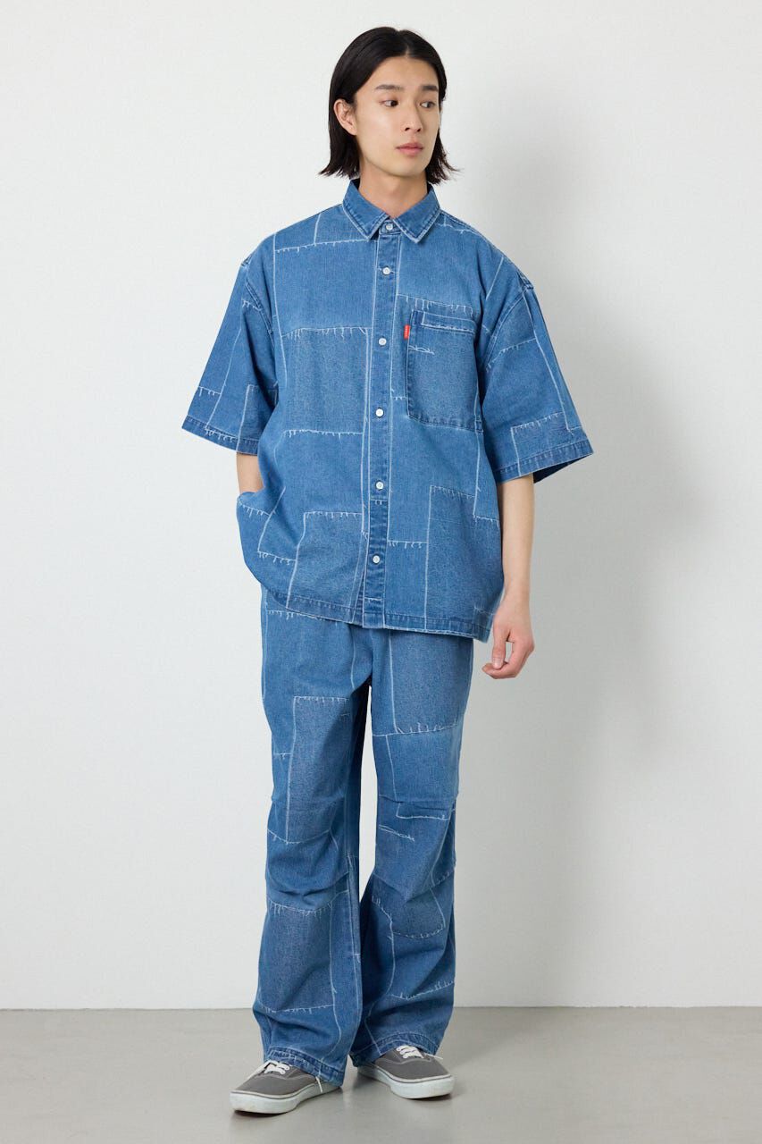 RODEO CROWNS「パッチパターンデニムシャツ」|シャツ・ブラウス|