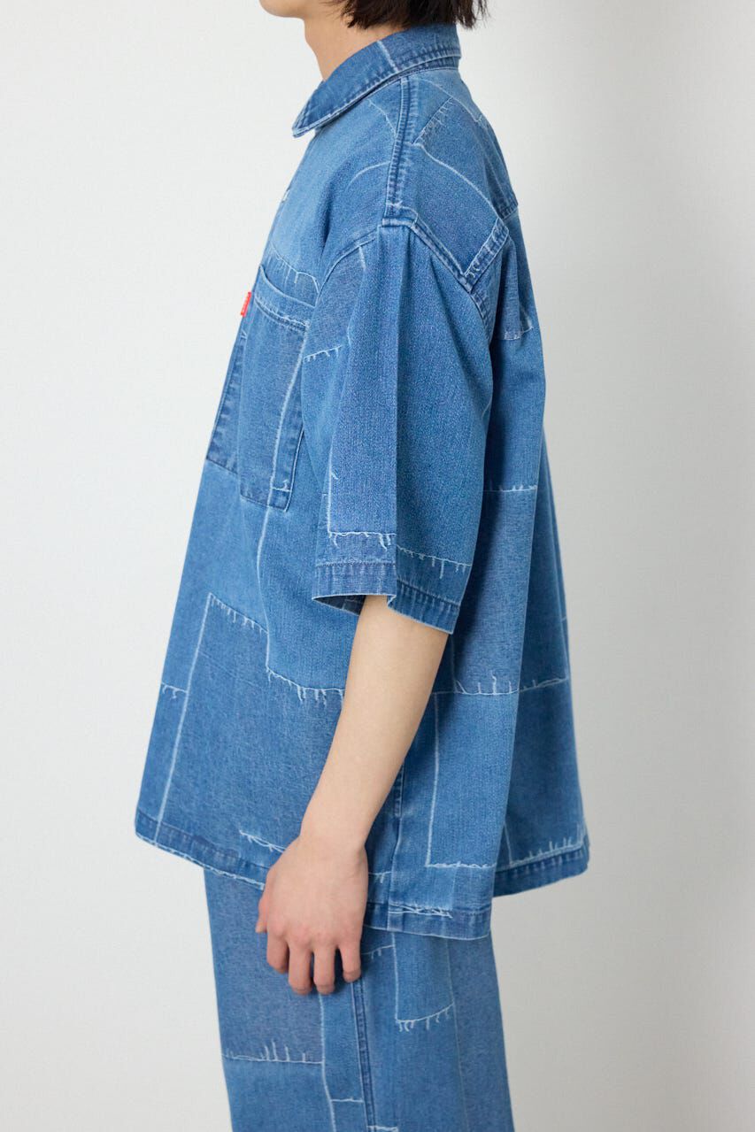 RODEO CROWNS「パッチパターンデニムシャツ」|シャツ・ブラウス|