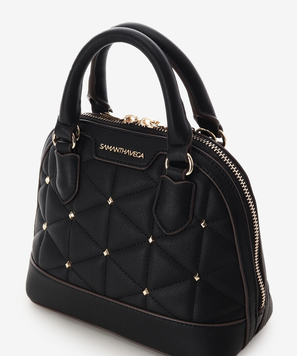 Samantha Vega「キルティングスタッズハンドバッグ（ミニ）」|ハンドバッグ|