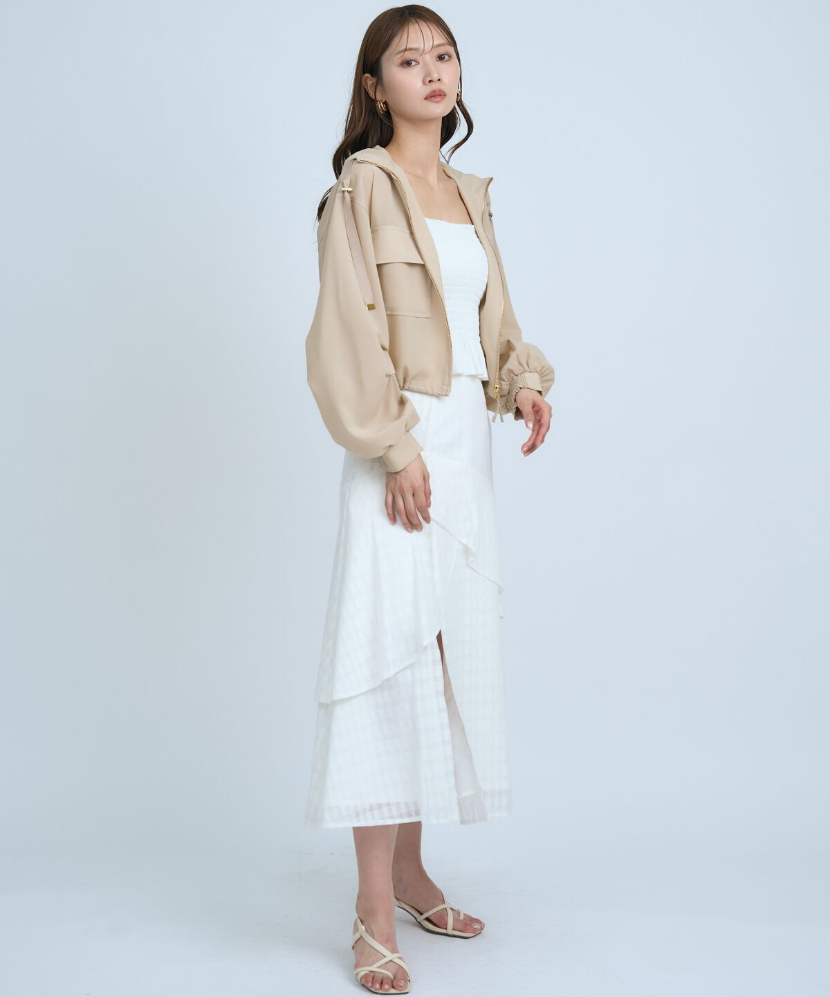 アンドクチュール「シアーフーディーブルゾン」|ブルゾン・スタジャン|