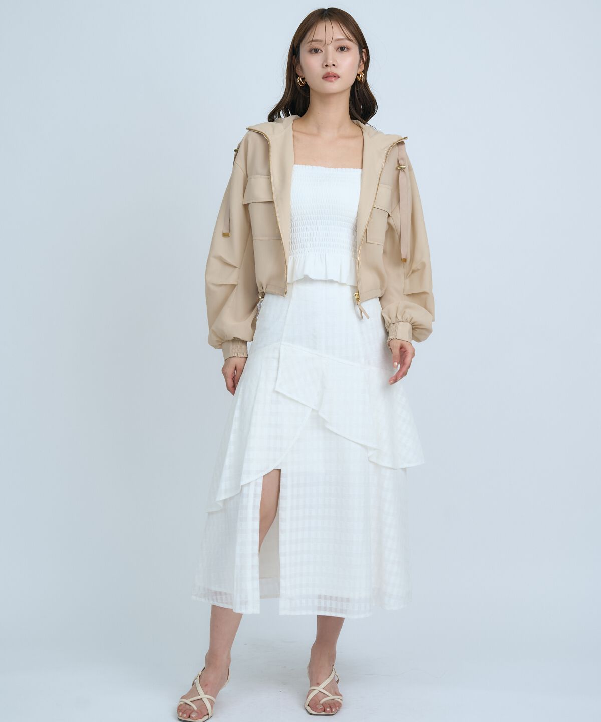 アンドクチュール「シアーフーディーブルゾン」|ブルゾン・スタジャン|