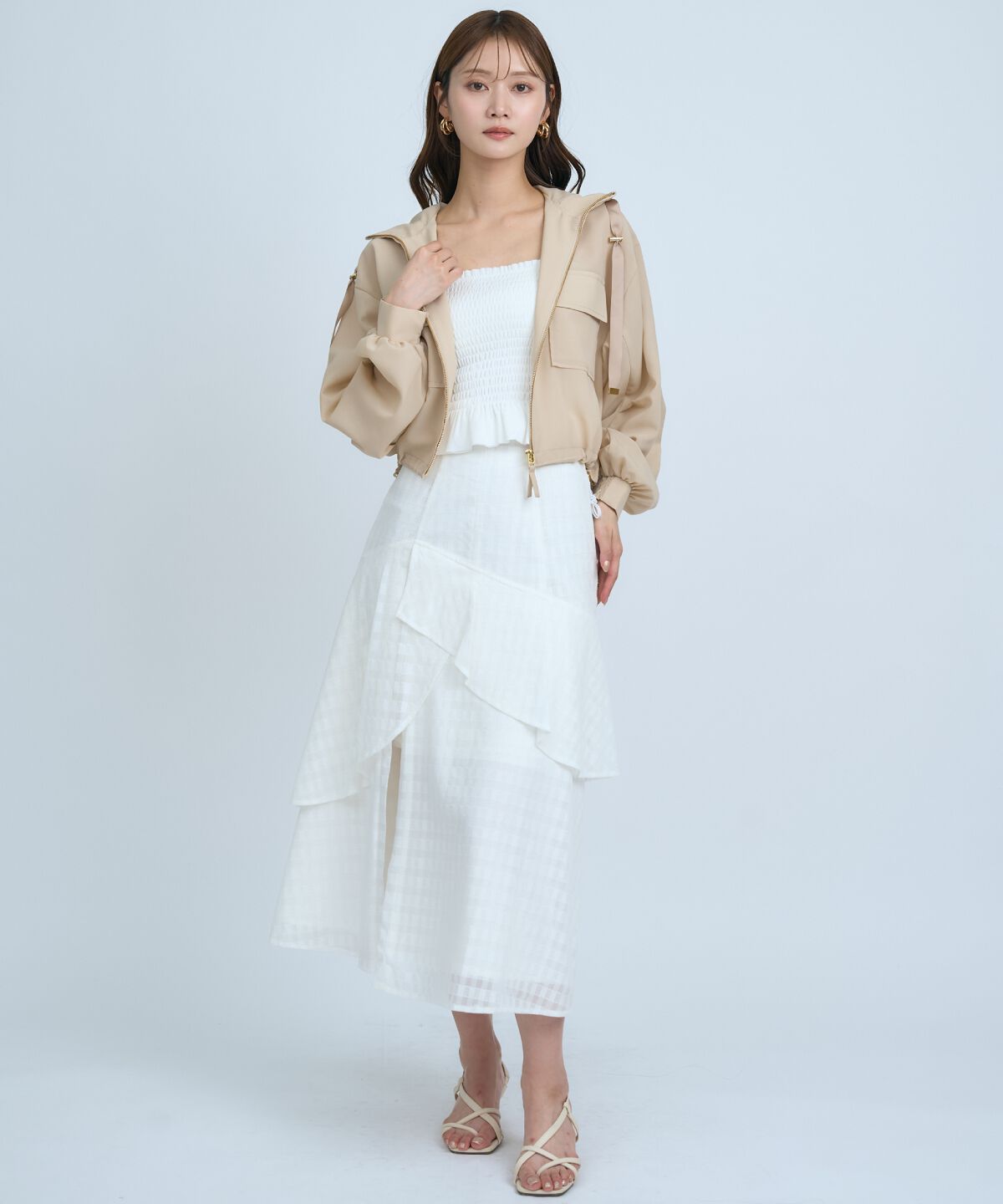 アンドクチュール「シアーフーディーブルゾン」|ブルゾン・スタジャン|