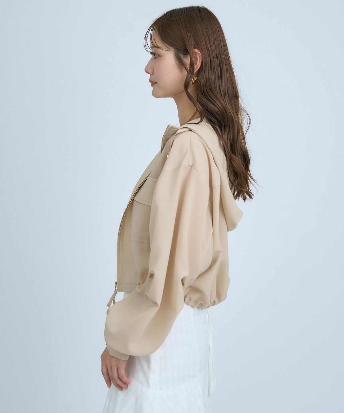 アンドクチュール「シアーフーディーブルゾン」|ブルゾン・スタジャン|