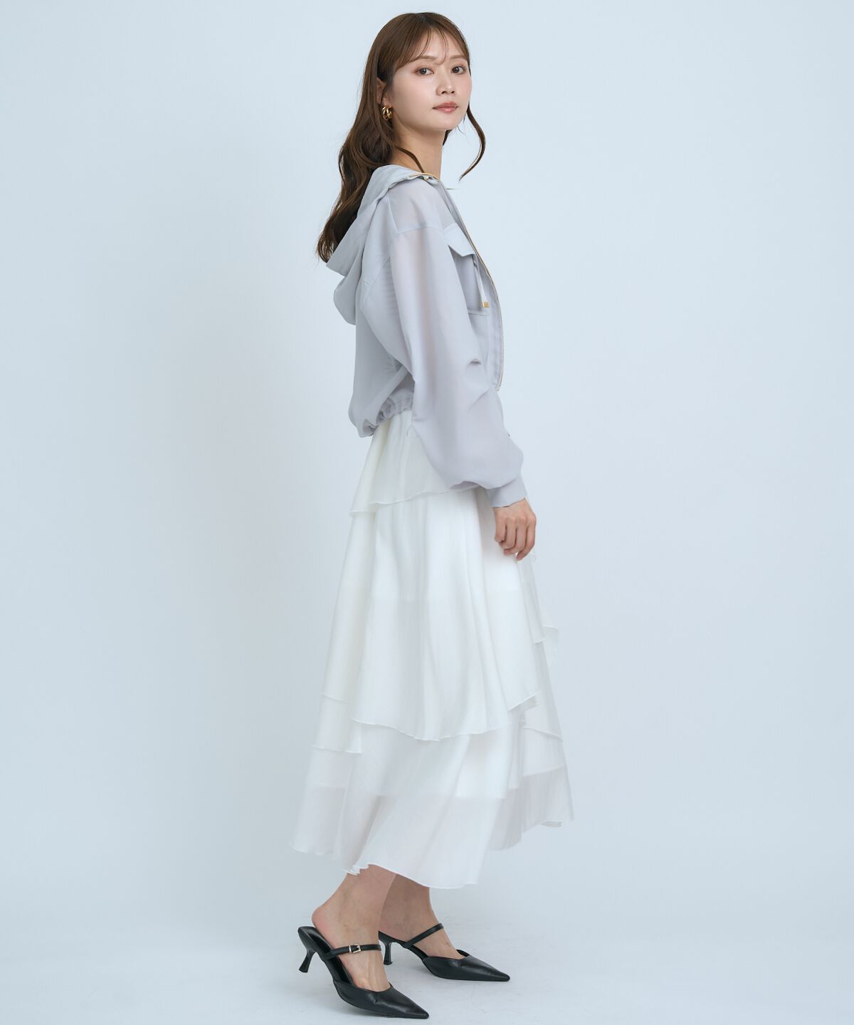 アンドクチュール「シアーフーディーブルゾン」|ブルゾン・スタジャン|