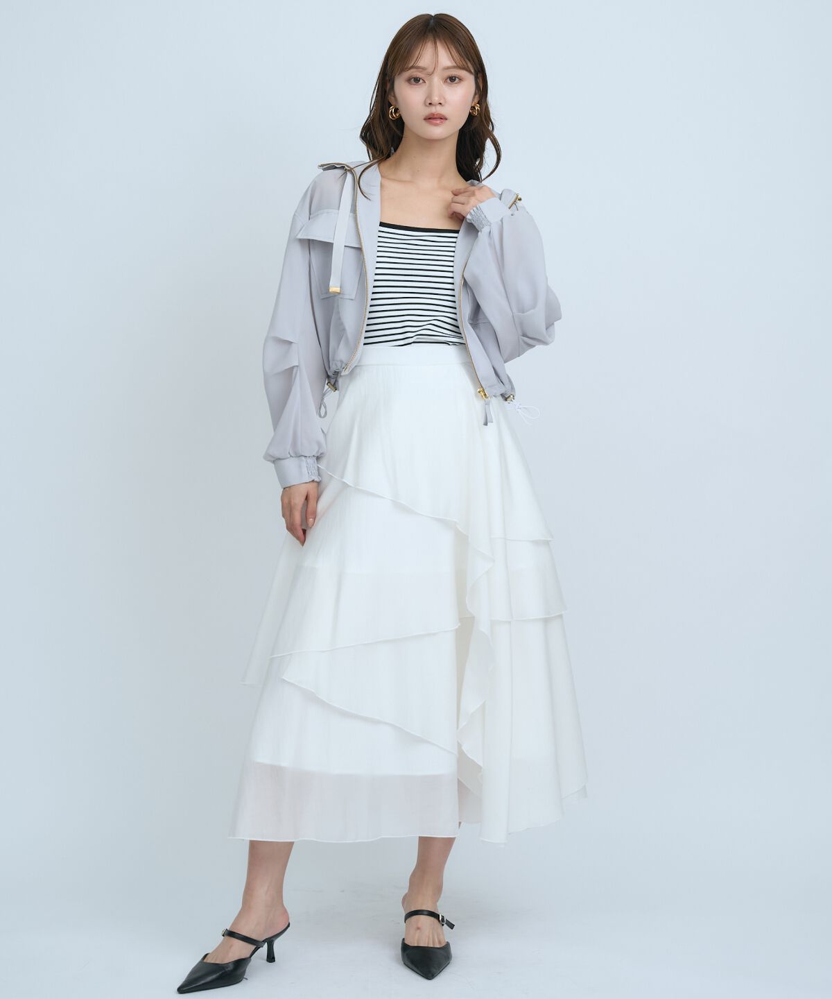 アンドクチュール「シアーフーディーブルゾン」|ブルゾン・スタジャン|